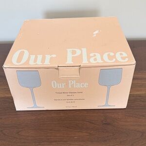 Our Place Tinted Wine Glasses Set - Tan